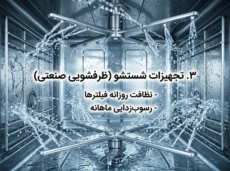 راهنمای نگهداری تجهیزات شستشو رستوران
