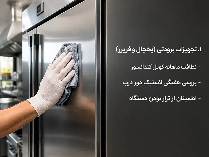 راهنمای نگهداری تجهیزات برودتی رستوران
