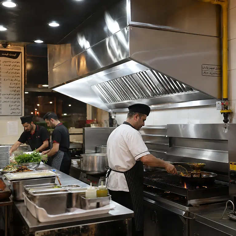 تجهیزات صنعتی تهویه آشپزخانه رستوران