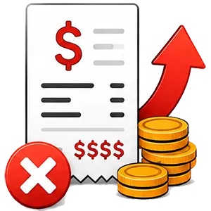 آیکن قیمت های غیرشفاف در راه اندازی کبابی